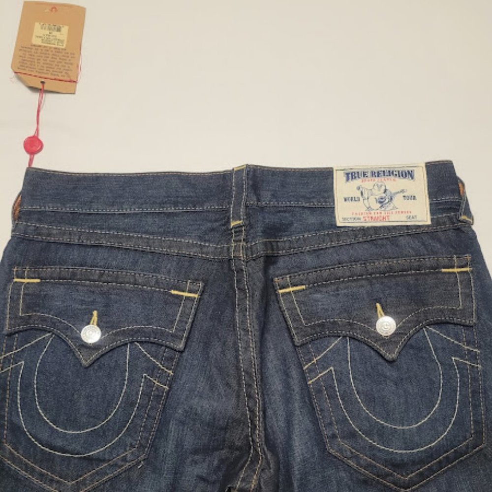 *New* True Religion Ricky Straight Jean W 36 Blue - Picture 8 of 10
